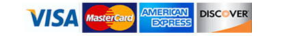 Accepted payment methods – Visa, Mastercard, American Express, Discover